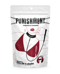 Punishment Punishment Crystal Detail Collar & 37" Leash