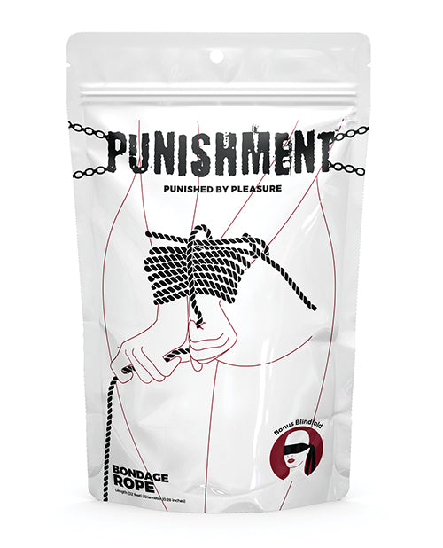 Punishment Punishment Bondage Rope - Black