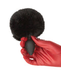 Punishment Punishment Bunny Tail Butt Plug - Black - Image 5