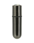 Power Bullet First Class Mini Rechargeable Bullet w/Crystal - 9 Functions Gun Metal - Image 3