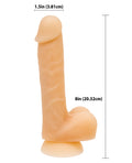 Addiction Addiction David 8" Bendable Dong - Flesh - Image 3