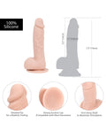 Addiction Addiction Mark 7.5" Dildo - Beige - Image 2