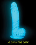 Addiction Addiction Luke Glow in the Dark 7.5" Dildo - Blue - Image 3