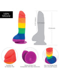 Addiction Addiction Justin 8" Dildo - Rainbow - Image 5