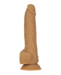 Naked Addiction Naked Addiction 9" Thrusting Dong w/Remote - Caramel - Image 3