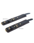 Spartacus Spartacus Wrist Restraints - Brown Leather w/Gold Accent Hardware - Image 3