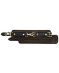 Spartacus Spartacus Wrist Restraints - Brown Leather w/Gold Accent Hardware - Image 4