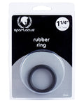 Spartacus Spartacus 1.25" Rubber Cock Ring - Black