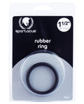 Spartacus Spartacus 1.5" Rubber Cock Ring - Black