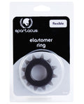 Spartacus Spartacus Elastomer Stud Cock Ring - Black