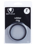 Spartacus Spartacus 2" Rubber Cock Ring - Black