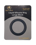 Spartacus Spartacus Liquid Silicone Cock Ring Large - Black - Image 3