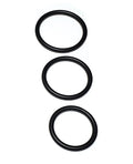 Spartacus Spartacus Seamless Stainless Steel C-Ring - Black Pack of 3 - Image 2