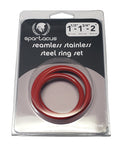 Spartacus Spartacus Seamless Stainless Steel C-Ring - Red Pack of 3