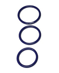Spartacus Spartacus Seamless Stainless Steel C-Ring - Blue Pack of 3 - Image 2