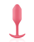 b-vibe b-Vibe Weighted Snug Plug 2 - 114 g Coral - Image 2