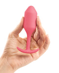 b-vibe b-Vibe Weighted Snug Plug 2 - 114 g Coral - Image 4