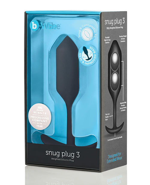 b-vibe b-Vibe Weighted Snug Plug 3 - 180 g Black