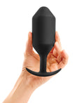 b-vibe b-Vibe Weighted Snug Plug 6 - 515 g Black - Image 4