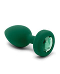 b-Vibe Remote Control Vibrating Jewel Plug (M/L) - Emerald Green (4)