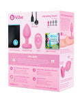 b-vibe b-Vibe Vibrating Heart Plug S/M - Pink - Image 3