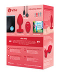 b-vibe b-Vibe Vibrating Heart Plug M/L - Red - Image 3