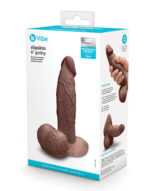 b-vibe b-Vibe Slipskin 6" Girthy - Brown