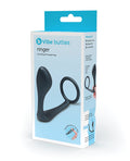 b-vibe b-Vibe Butties Ringer Cock Ring & Prostate Plug - Black