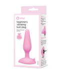 b-vibe b-Vibe Beginner's Vibrating Tapered Butt Plug - Pink