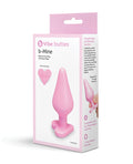 b-vibe B-Mine Butties - Silicone Butt Plug with Heart Base - Pink
