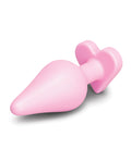 b-vibe B-Mine Butties - Silicone Butt Plug with Heart Base - Pink - Image 4