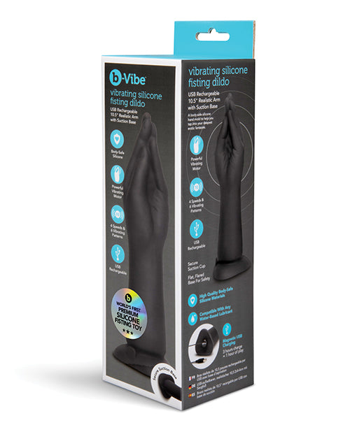 b-vibe b-Vibe 10.5 Inch Vibrating Silicone Hand Fisting Dildo w/Suction Base