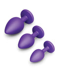 b-vibe Jeweled Butties Bundle 3-Piece Anal Training Set - Image 3