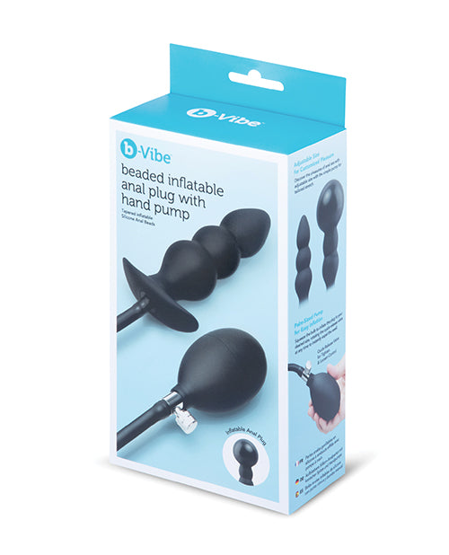 b-vibe b-Vibe Beaded Inflatable Anal Plug w/Hand Pump