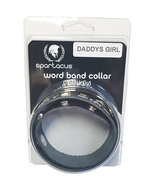 Spartacus Spartacus DADDYS GIRL Leather Collar - Black