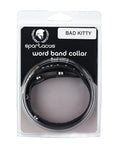 Spartacus Spartacus BAD KITTY Leather Collar - Black
