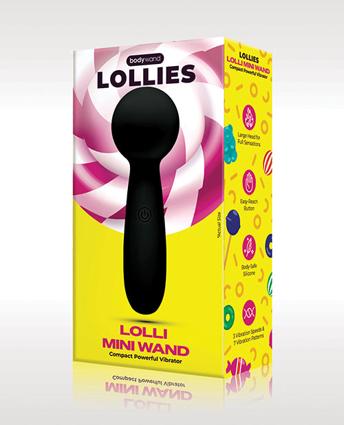 Bodywand XGen Bodywand Lolli Mini Wand Vibrator - Black