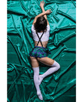 Role Play Role Play Sultry School Babe 6 pc Set Green M/L - Image 2