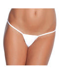 Coquette Low Rise Lycra G-String White O/S