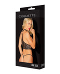 Coquette Black Label Black Label Harness w/Rose Gold Rings Black O/S - Image 4