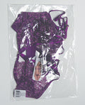 Coquette Metallic Scallop Stretch Lace Bra &/G-String - Purple LG - Image 5