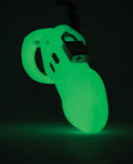 CB-6000 CB-6000 3 1/4" Cock Cage & Lock Set - Glow in the Dark - Image 3