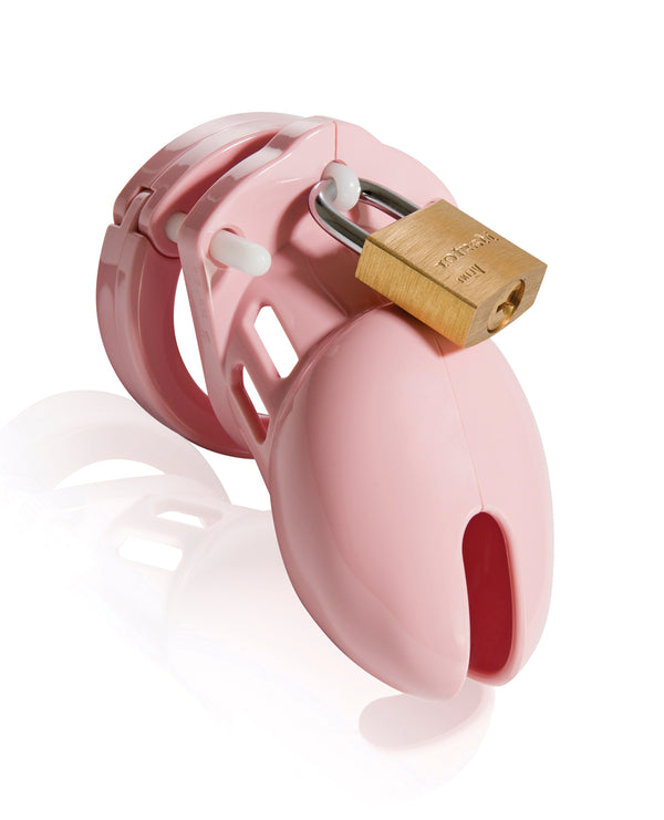 CB-X CB-6000S 2 1/2" Cock Cage & Lock Set - Pink
