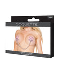 Darque Darque Studded Cross Reusable Pasties w/Chain - Pink O/S - Image 4