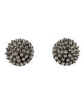 Darque Darque Round Spiked Reusable Pasties - Black O/S - Image 2