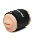 Mistress Curve Toys Mistress Double Shot Mini Masturbator Mouth & Pussy - Light - Image 4