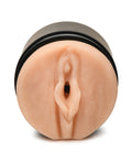 Mistress Curve Toys Mistress Double Shot Mini Masturbator Mouth & Pussy - Light - Image 5