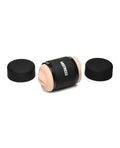 Mistress Curve Toys Mistress Double Shot Mini Masturbator Mouth & Pussy - Light - Image 2