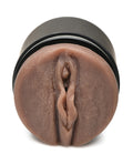 Mistress Curve Toys Mistress Double Shot Mini Masturbator Mouth & Pussy - Dark - Image 4