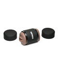 Mistress Curve Toys Mistress Double Shot Mini Masturbator Mouth & Pussy - Dark - Image 5